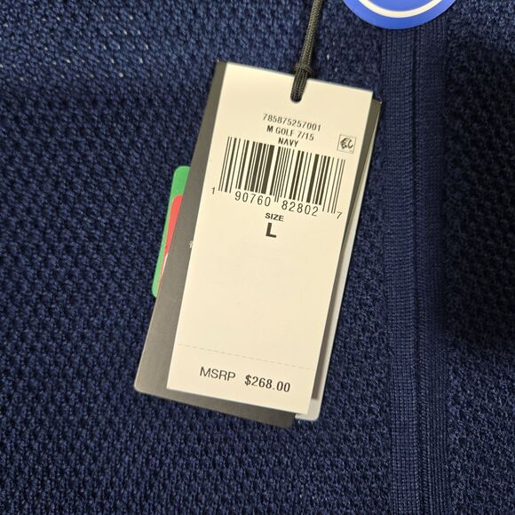 $268 Ralph Lauren RLX Mens Large Performance Quarter Zip Wool Blend Sweater L - Picture 2 of 8